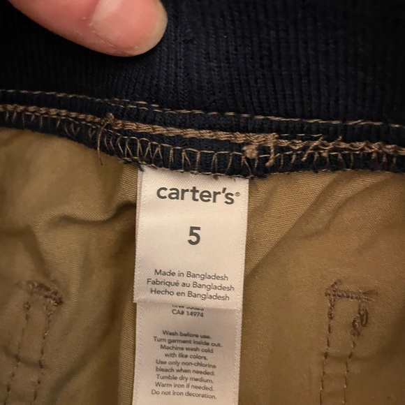 Carter’s Boys Khaki Pants with Drawstring Waist| Size: 5 - Picture 2 of 4